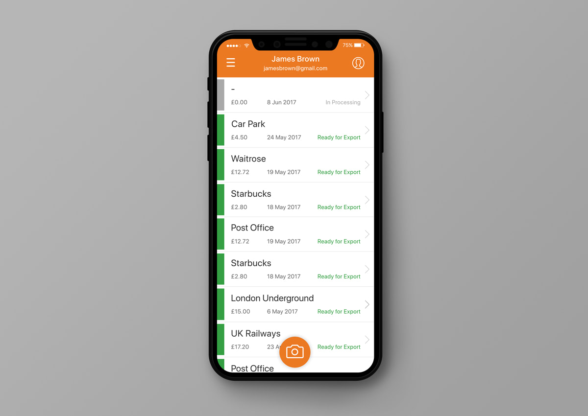 Fuse Design Ltd - receiptbank-appdesign-iphone